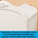 Berço Mini Cama 2 em 1 Elô Móveis Peroba Branco Brilho: conforto, praticidade e decoração elegante para o quarto do bebê. - Imagem 8