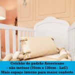 Berço Mini Cama 2 em 1 Elô Móveis Peroba Branco Brilho: conforto, praticidade e decoração elegante para o quarto do bebê. - Imagem 9