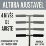 Patinete Adulto Dobrável 2 Rodas até 100 kg, leve, resistente e seguro para jovens e adultos, com altura ajustável e freio traseiro. - Imagem 7