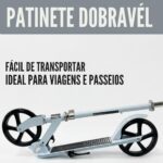 Patinete Adulto Dobrável 2 Rodas até 100 kg, leve, resistente e seguro para jovens e adultos, com altura ajustável e freio traseiro. - Imagem 8