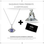 Colar Olho Grego Brilhante em aço inox 316L: estilo, resistência e charme premium para valorizar seu visual feminino. - Imagem 3