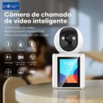 KV-727 Full HD: segurança e comunicação em tempo real com tela LCD, Wi-Fi e visão noturna. - Imagem 3