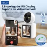 KV-727 Full HD: segurança e comunicação em tempo real com tela LCD, Wi-Fi e visão noturna. - Imagem 4