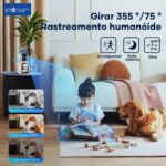 KV-727 Full HD: segurança e comunicação em tempo real com tela LCD, Wi-Fi e visão noturna. - Imagem 6
