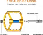Pedais MTB 9/16" antiderrapantes com 3 rolamentos selados: leve, resistente e ideal para BMX e mountain bike. - Imagem 5