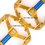 Pedais MTB 9/16" antiderrapantes com 3 rolamentos selados: leve, resistente e ideal para BMX e mountain bike. - Imagem 6