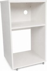 Bancada Bar para Embutir Frigobar e Micro-ondas com rodízios: mais praticidade e estilo para seu espaço. - Imagem 4