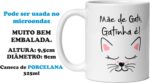 Caneca Mãe de Gato 325ml com caixinha e chaveiro: presente criativo, personalizado e premium para quem ama gatos. - Imagem 3