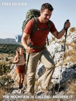 FREE SOLDIER calça cargo masculina: leve, impermeável e de secagem rápida para caminhada e aventura ao ar livre - Imagem 6