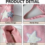 Bolsa KAMEILONG de veludo cotelê feminina: estilo Y2K, espaçosa e prática para o dia a dia. - Imagem 5