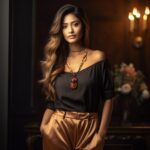 Colar Étnico Foxy em Madeira Ébano: estilo artesanal unissex, espiritual e elegante, com bolsa de veludo. - Imagem 4