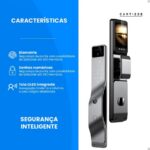 Fechadura Digital ALPHA-211 com reconhecimento facial, WiFi e App Tuya para segurança avançada sem chaves. - Imagem 2