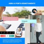 Fechadura Digital ALPHA-211 com reconhecimento facial, WiFi e App Tuya para segurança avançada sem chaves. - Imagem 4