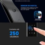 Fechadura Digital ALPHA-211 com reconhecimento facial, WiFi e App Tuya para segurança avançada sem chaves. - Imagem 5