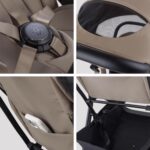 Carrinho de bebê Nia Champagne Silver Cross: compacto, leve e aprovado para cabine, ideal para viagens com conforto e praticidade. - Imagem 6