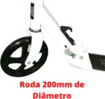 Patinete Adulto Dobrável Resistente Branco, 2 Rodas e até 100 kg para jovens e adultos, portátil e seguro - Imagem 7