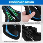 MSDADA Selim de gel para bike: conforto extra macio, impermeável e ergonômico para MTB, homens e mulheres - Imagem 4