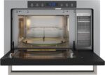 Micro-ondas Embutir Fischer Infinity 25L Touch com Grill Inox: design sofisticado, painel digital e cozimento combinado para sua cozinha planejada. - Imagem 3