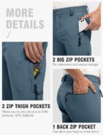 Calça masculina TBMPOY impermeável com forro de lã: proteção térmica ideal para esqui, neve, camping e pesca no gelo. - Imagem 5