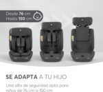 KikkaBoo i-FLIT: cadeira i-Size com ISOFIX, Top Tether e 12 posições para mais segurança e conforto. - Imagem 7