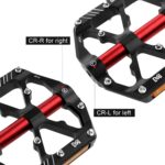 Pedais MZYRH MTB de liga de alumínio com 3 rolamentos, antiderrapantes e com refletores para mais segurança. - Imagem 6