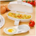 Omeleteira Microondas Dupla Plasutil BPA Free: pratique, rápida e ideal para preparar omeletes e ovos pochê no micro-ondas. - Imagem 2