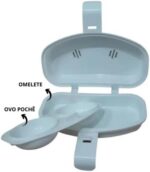 Omeleteira Microondas Dupla Plasutil BPA Free: pratique, rápida e ideal para preparar omeletes e ovos pochê no micro-ondas. - Imagem 5