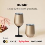 Huski Copo de Vinho 2.0: isolamento triplo, tampa e haste destacável. Mantém a bebida na temperatura ideal. - Imagem 8