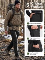 Calças de caminhada masculinas forradas e impermeáveis, ideais para frio, trekking e atividades outdoor FREE SOLDIER - Imagem 5