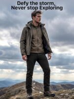 Calças de caminhada masculinas forradas e impermeáveis, ideais para frio, trekking e atividades outdoor FREE SOLDIER - Imagem 7