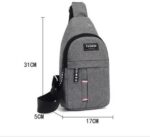 Mini Mochila Tiracolo Impermeável Unissex com Saída para Fone, leve e prática para academia e dia a dia - Imagem 6
