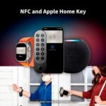 Fechadura Inteligente U200 Preta com Alexa, Google Home, Matter, impressão digital, NFC e bloqueio automático para sua casa inteligente. - Imagem 5