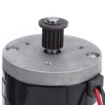 Motor escovado 12V 100W com correia 384mm para scooter elétrica, alta velocidade e potência estável, ideal para veículos de baixa potência - Imagem 3