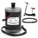 Motor escovado 12V 100W com correia 384mm para scooter elétrica, alta velocidade e potência estável, ideal para veículos de baixa potência - Imagem 5