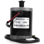 Motor escovado 12V 100W com correia 384mm para scooter elétrica, alta velocidade e potência estável, ideal para veículos de baixa potência - Imagem 6
