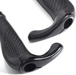 Manoplas de bicicleta Garneck antiderrapantes em borracha macia, conforto e controle para MTB e estrada preta - Imagem 4