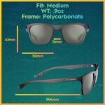 Óculos de sol Flying Fisherman Fowey polarizados com proteção UV e lentes AcuTint para pesca e esportes ao ar livre - Imagem 3