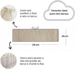 Tela Respirável para Mini Berço: proteção, conforto e ventilação para o bebê, com fácil instalação e segurança premium - Imagem 7