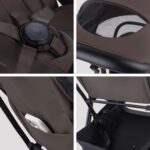 Silver Cross Carrinho de Bebê Nia Chocolate: compacto, leve e aprovado para cabine, ideal para viagens com conforto e praticidade. - Imagem 6
