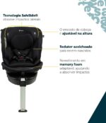 Cadeirinha Safety 1st Orbital 360 i-Size com Isofix: segurança, giro 360º e conforto do nascimento aos 12 anos. - Imagem 4