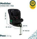 Cadeirinha Safety 1st Orbital 360 i-Size com Isofix: segurança, giro 360º e conforto do nascimento aos 12 anos. - Imagem 6