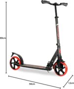 LaScoota Patinete ajustável, leve e dobrável com rodas grandes de 20 cm e capacidade de até 99,8 kg para crianças, adolescentes e adultos. - Imagem 10