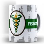 Caneca Profissões Fisioterapia com caixinha: presente ideal, cerâmica premium de 325ml, perfeita para o dia a dia profissional. - Imagem 3