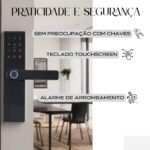 Fechadura Digital Biométrica Smart com senha, cartão IC e chave: segurança e praticidade para sua porta. - Imagem 5
