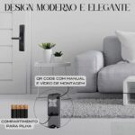 Fechadura Digital Biométrica Smart com senha, cartão IC e chave: segurança e praticidade para sua porta. - Imagem 6
