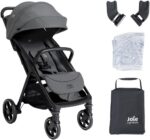 Carrinho de Bebê Joie Parcel LX Chumbo Ebony: leve, compacto e seguro para passeios e viagens com conforto total. - Imagem 6