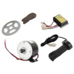 Sanpyl Kit Motor Elétrico 12V 250W: alta velocidade, torque forte e kit completo para bicicleta, scooter, moto e kart - Imagem 4