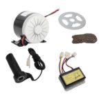 Sanpyl Kit Motor Elétrico 12V 250W: alta velocidade, torque forte e kit completo para bicicleta, scooter, moto e kart - Imagem 6