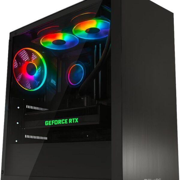 PC Gamer AURA by BluePC com Ryzen 7 5700X e RTX 5070 12GB para alto desempenho em jogos competitivos.