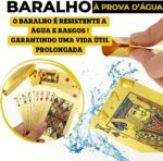 Baralho Dourado Luxo 54 Cartas: resistente à água, premium e ideal para poker, truco e presente sofisticado. - Imagem 3